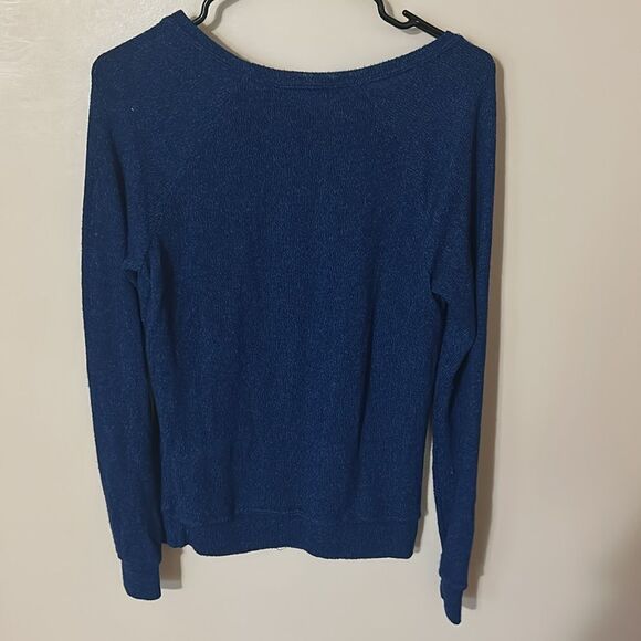 Disney Parks Mickey Mouse Pullover Knit Sweater Womens small Blue Crew Neck - Picture 5 of 5